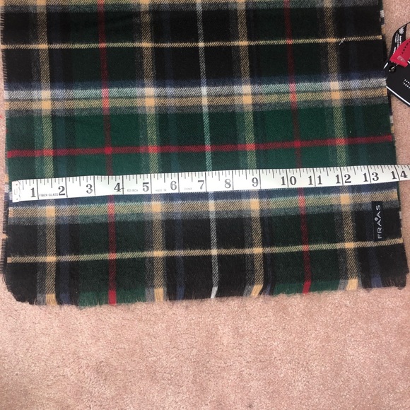 Mens’ V. FRAAS Plaid Scarf NWT - Picture 4 of 5